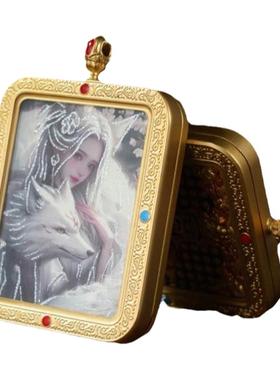 五台山祝福唐卡双面立体五爷吊坠