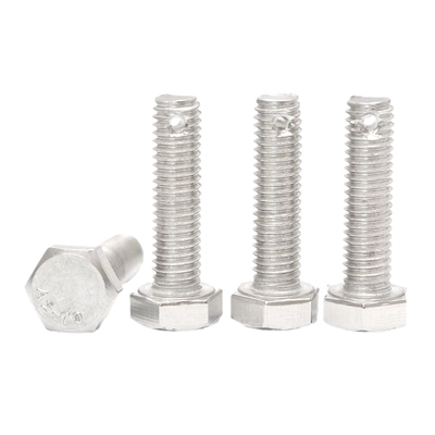 不锈钢尾部带孔外六角螺丝