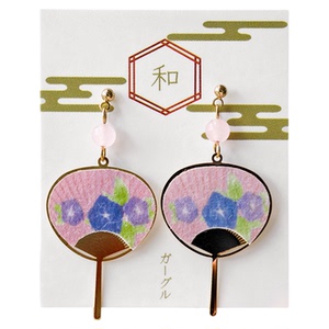 OSEWAYA秋季祭金鱼朝颜花耳钉