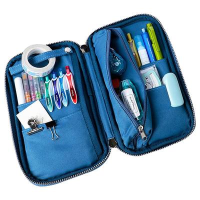 国誉烧饼pan灯芯绒枕头包铅笔盒