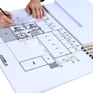 绘图纸工程制图纸建筑设计机械专用纸a0a1a2a3a4画图纸无框