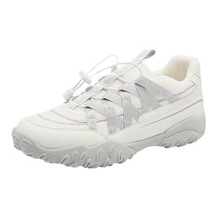 达芙妮芭蕾德训鞋女款2026新款春季鞋子厚底小白鞋户外运动登山鞋