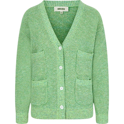 BORAAKSU小香风肌理浅绿针织开衫