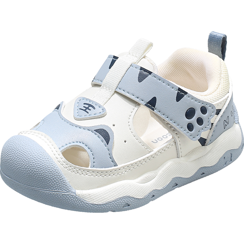 牧童穩(wěn)護(hù)鞋嬰兒鞋子2025夏新款原創(chuàng)小老虎男童透氣寶寶涼鞋女童鞋