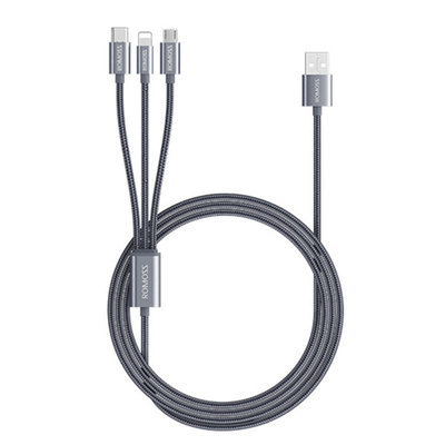 罗马仕一拖三数据线适用苹果usb
