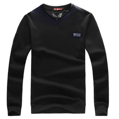 高棉男士长袖V领卫衣品质保证