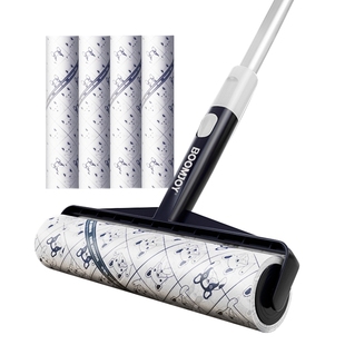 宝家洁粘毛器长柄大号加长家用滚刷滚筒卷纸吸头发去毛沾毛神器