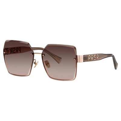 帕莎2026新款高级感无边框方形彩色渐变色墨镜女士防紫外线太阳镜