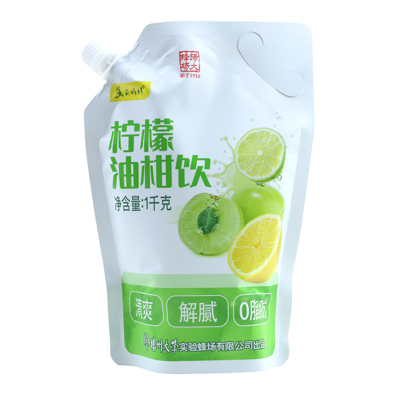 扬大柠檬油柑饮0添加剂0脂蜂蜜水果风味饮料吸嘴袋即饮1000g*袋