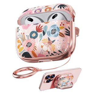 创意锁扣airpods4耳机壳新款支架式airpodspro2保护套适用苹果AirPodsPro3无线蓝牙保护壳高级感礼物2代软壳