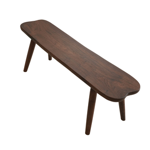 北美黑胡桃木原木长条凳中古风床尾凳实木换鞋凳餐桌凳异形长板凳