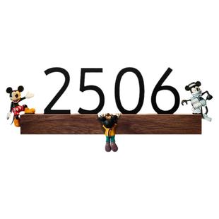 门牌订制门牌号码牌家用入户门装饰网红风挂牌定制轻奢创意门牌号亚克力发光包厢放假别墅户外酒店门牌灯包间