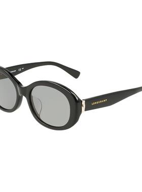 【自营】LONGCHAMP轻奢古典眼镜时尚圆框女性遮阳太阳镜LO748SLBJ