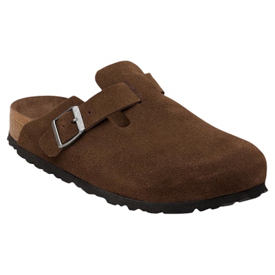BIRKENSTOCK勃肯绒面革软底拖鞋