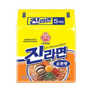 韩国进口不倒翁真拉面原味金拉面速食方便面泡面袋装韩式正宗原装