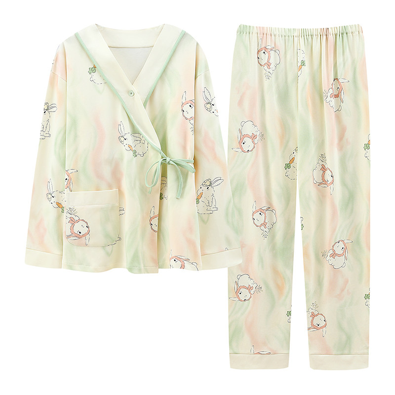 月子服夏季薄款产后孕妇睡衣