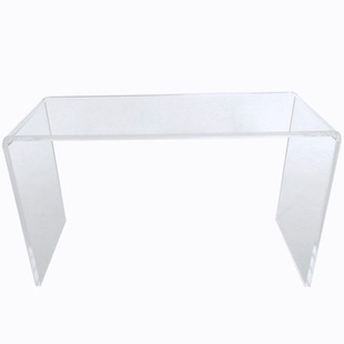 亚克力U形置物架展台玻璃首饰摆件博物馆透明手办玩具底座展示架