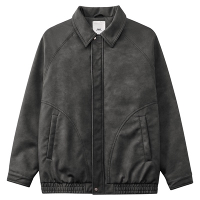 GWIT冬季外套棉服加厚夹棉皮衣男