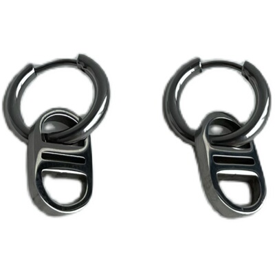 钛钢小锁头高级感冷淡风耳钉嘻哈