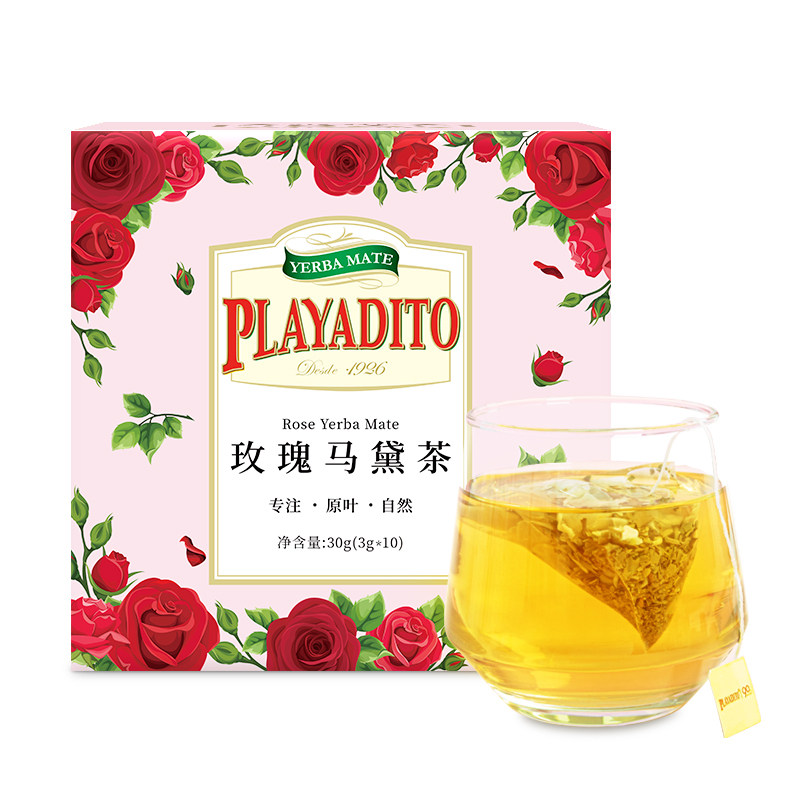 玫瑰马黛茶玫瑰花茶包袋泡独立装