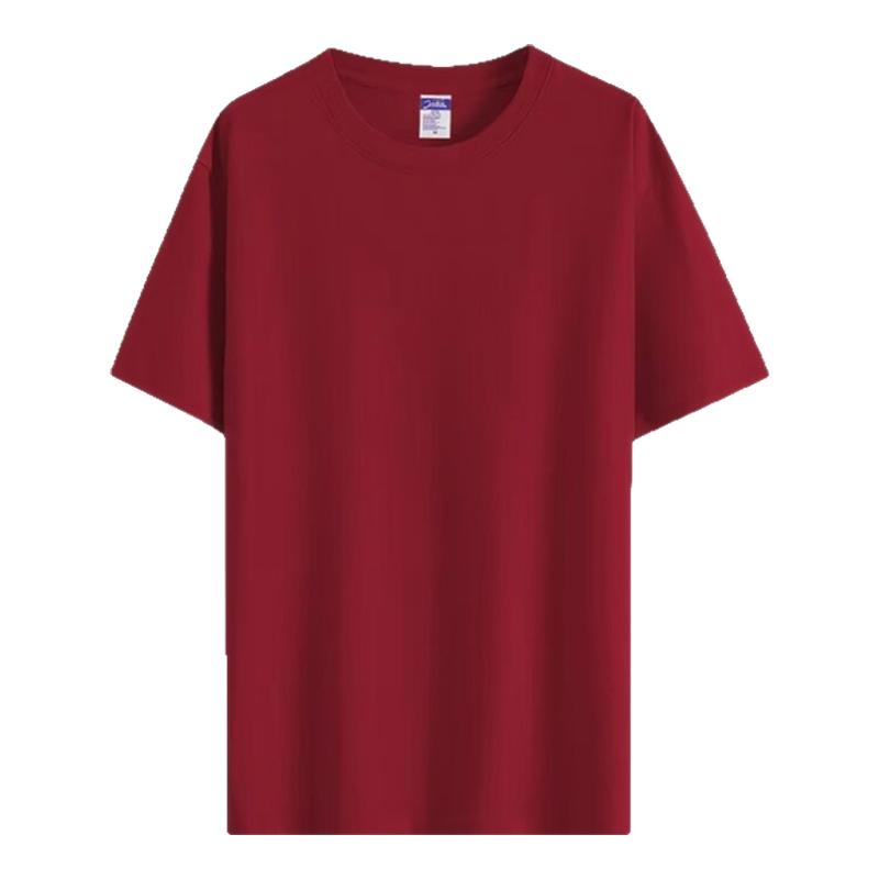 25夏季三本针tshirt女美式300g重磅短袖t恤男宽松白色t血打底衫