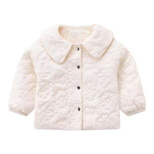 【商场同款】拉比童装外套25冬季夹棉保暖外套女童反领外出服外套