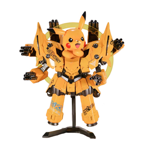 日本万代高达新吉翁号皮卡丘模型手办宝可梦可动公仔男友生日礼物