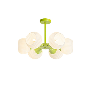 现代简约分子吊灯奶油风轻奢吸顶灯卧室主灯餐厅书房北欧家用灯具