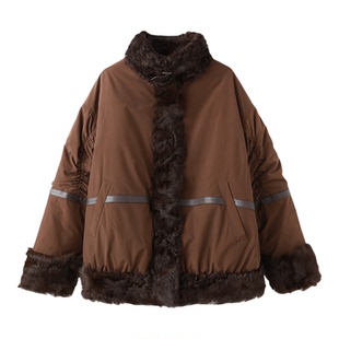 【鹅绒派克服】PENNYPENG皮草派克短款廓形氛围感90绒时尚外套