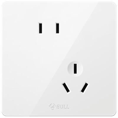 公牛开关插座大面板暗装家用白