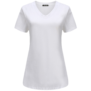 2022新款纯棉短袖t恤女中长款宽松韩版白色半袖大码显瘦夏季上衣T