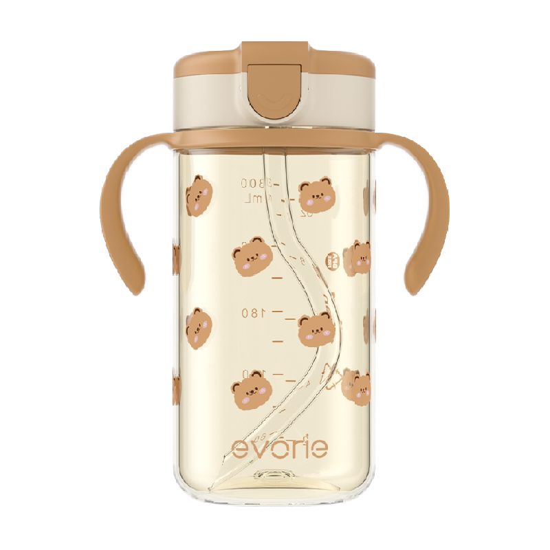 爱得利吸管杯宝宝学饮杯1岁以上婴幼儿童耐摔tritan直饮水杯