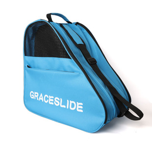 滑盟轮滑包加厚大容量三层包溜冰鞋单肩背包儿童全套收纳袋冰刀鞋