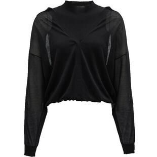 Vero Moda奥莱针织衫女2025秋冬新款商场同款半高领假两件毛衣