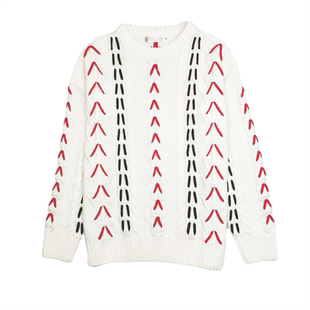 肖战同款麻花手工穿绳毛衣2023年新款春季韩版男女宽松慵懒风针织