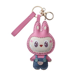 手工皮具diy材料包labubu拉布布挂件车挂饰钥匙扣皮革配饰自制作