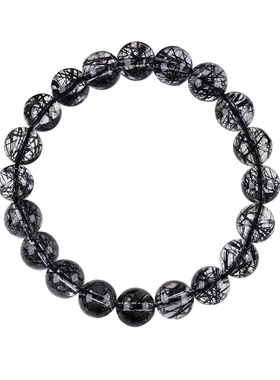 超唯珍藏级巴西黑发晶手串