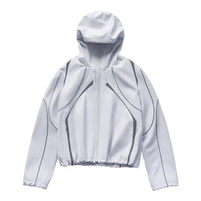 弧形反光条面罩式多功能防护外套