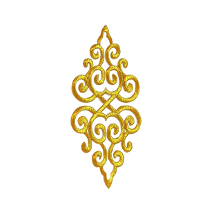 新款金银线云纹刺绣花边新疆舞蹈服窗帘装饰辅料DIY手工轻奢花边