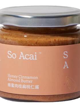 SoAcai蜂蜜肉桂扁桃仁酱辛香微甜