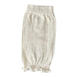 夏季超薄款女童防摔保暖护膝袜套纯色木耳边运动跳舞防摩擦护腿套