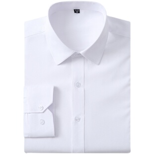 2026春季衬衫男长袖商务休闲职业装办公室白领男士衬衣纯色打底衫