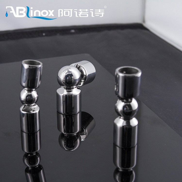 不锈钢精铸圆管接头实心圆棒万向配件小管接头转向定制接小可接口