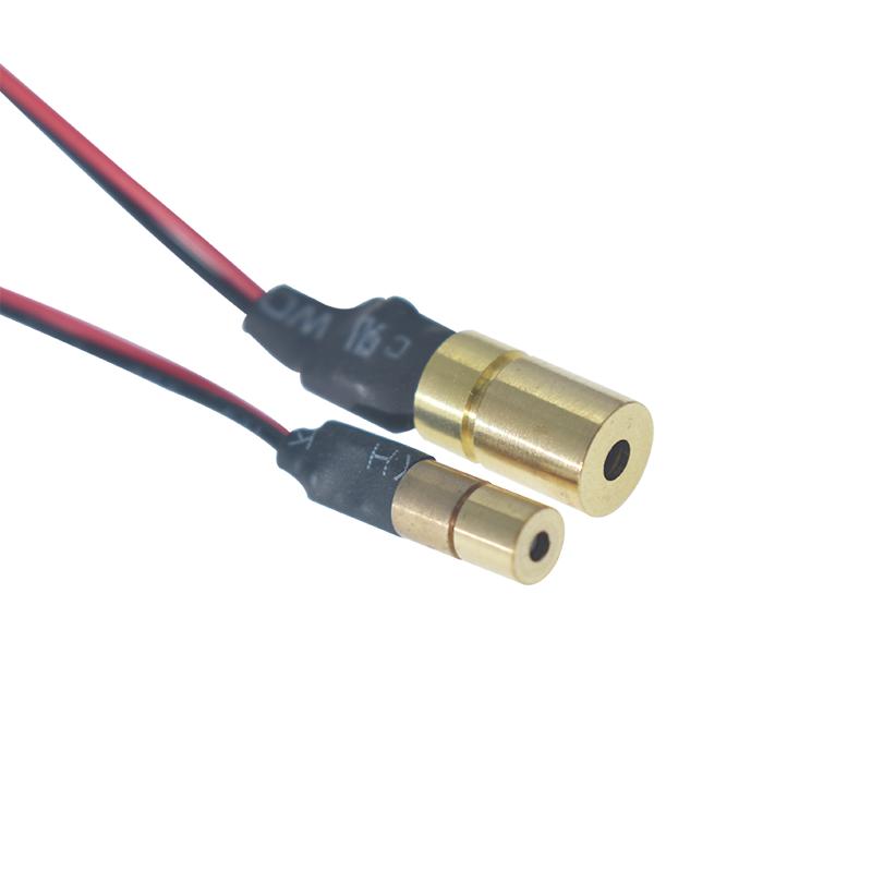小尺寸4mm/6mm点状红光模组 精细微型定位激光器 650nm镭射头 5mW
