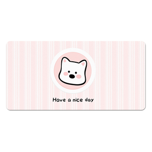 汇翔小狗鼠标垫桌垫办公超大女生桌面办公家用滑鼠垫键盘垫子