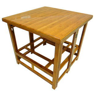 烤火桌子家用可折叠冬季简易炕桌餐桌新款实木长方形取暖桌烤火架