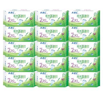 ABC卫生巾女澳洲茶树夜用420mm