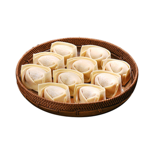 传统手工大馄饨鲜虾仁肉山东水饺广式云吞速食元宝冷冻早午餐混沌