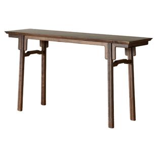 贞木器屿宋式美学条案北美黑胡桃木案几新中式玄关桌实木禅意供桌