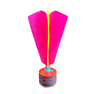 南派花毽纯手工制作皮底大毛毽子平毛毽大人健身户外运动专用毽球